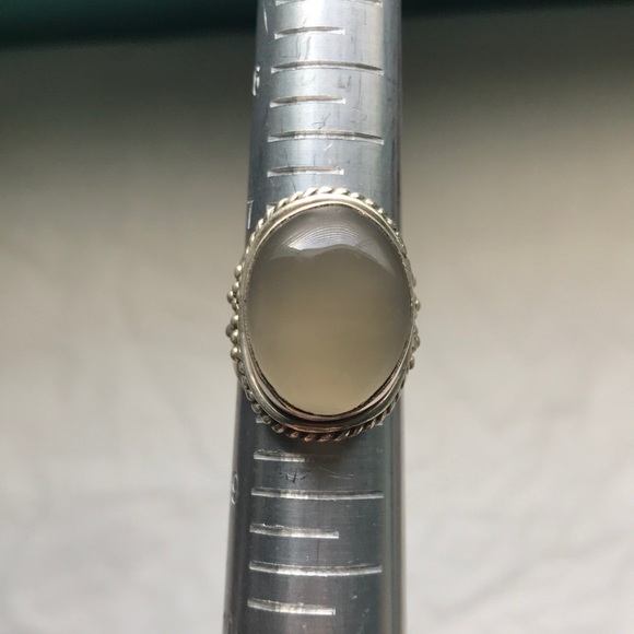 Vintage 925 sterling silver smoky quartz ring - Picture 3 of 8